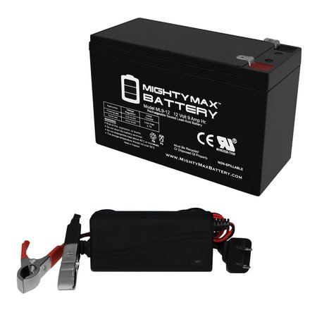 12V 9AH Battery Replacement for Honeywell GE Bosch With 12V 1Amp Charger -  MIGHTY MAX BATTERY, MAX3834679